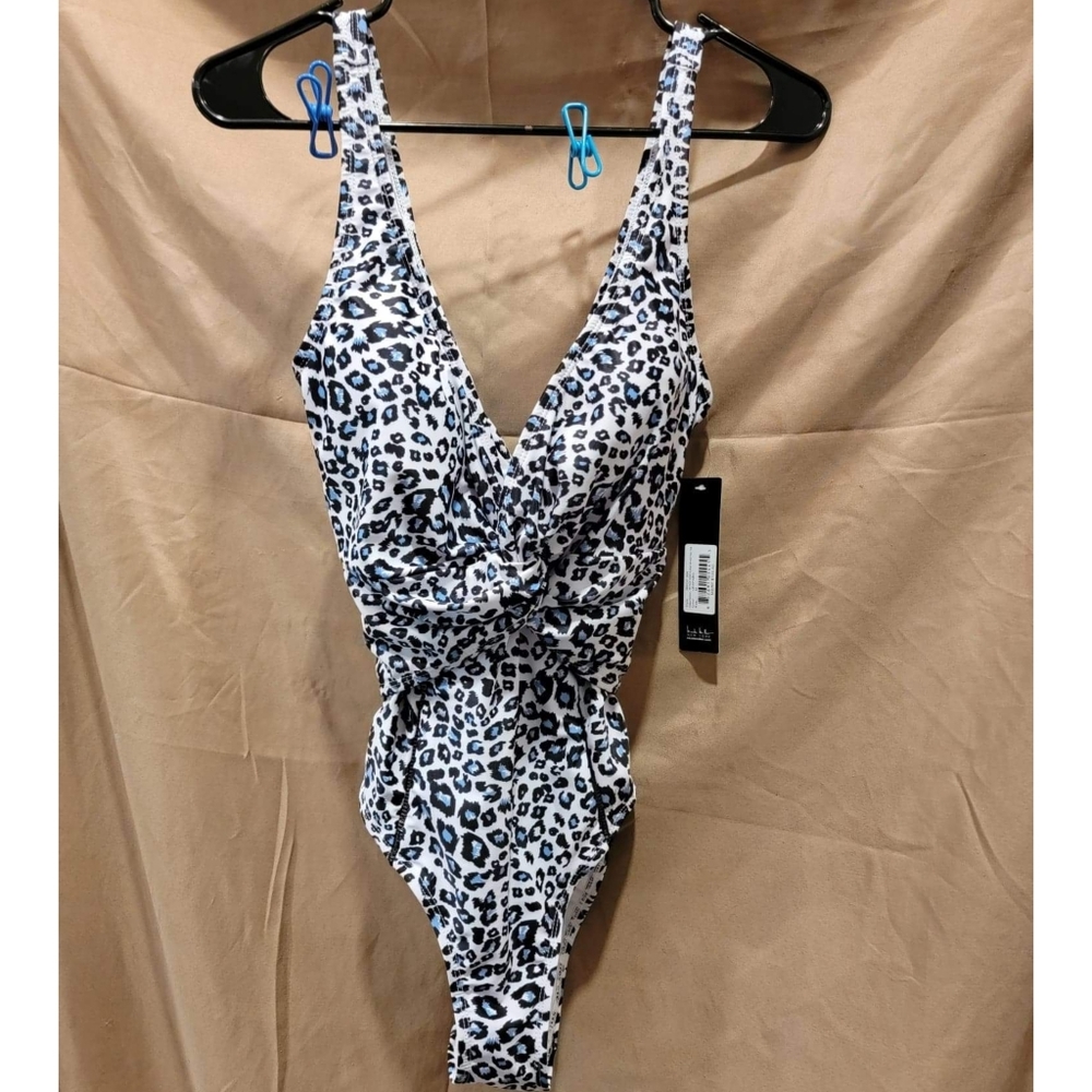 Nicole Miller leopard print one piece